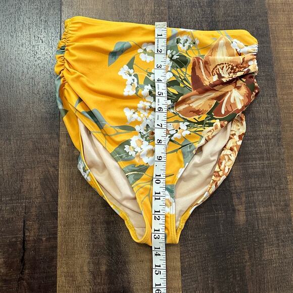 Albion Fit Isla Ruched Waisted Swim Bottoms Size Small - Picture 3 of 8